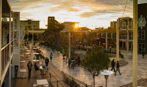 Inside Downtown Las Vegas' Container Park at Sunset