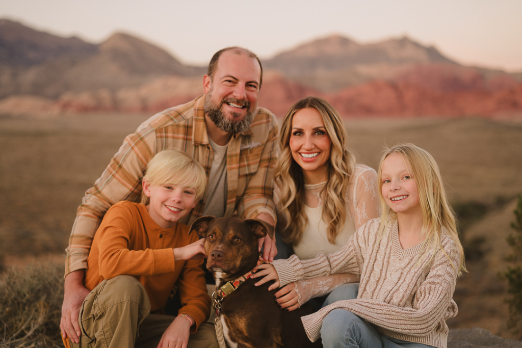Red Rock Family Portrait - Las Vegas