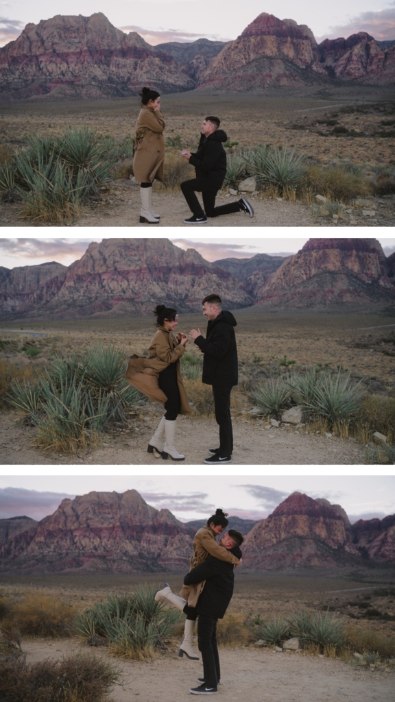 Surprise Proposal at Red Rock in Las Vegas